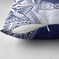 Northern Mariana Islands And Guam Pillow Cover Latte Stone With Tribal Pattern