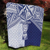 Northern Mariana Islands And Guam Quilt Latte Stone With Tribal Pattern