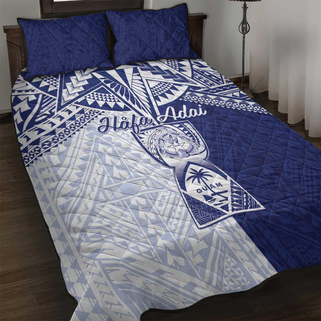 Northern Mariana Islands And Guam Quilt Bed Set Latte Stone With Tribal Pattern
