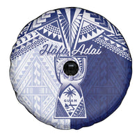 Northern Mariana Islands And Guam Spare Tire Cover Latte Stone With Tribal Pattern LT05 - Polynesian Pride
