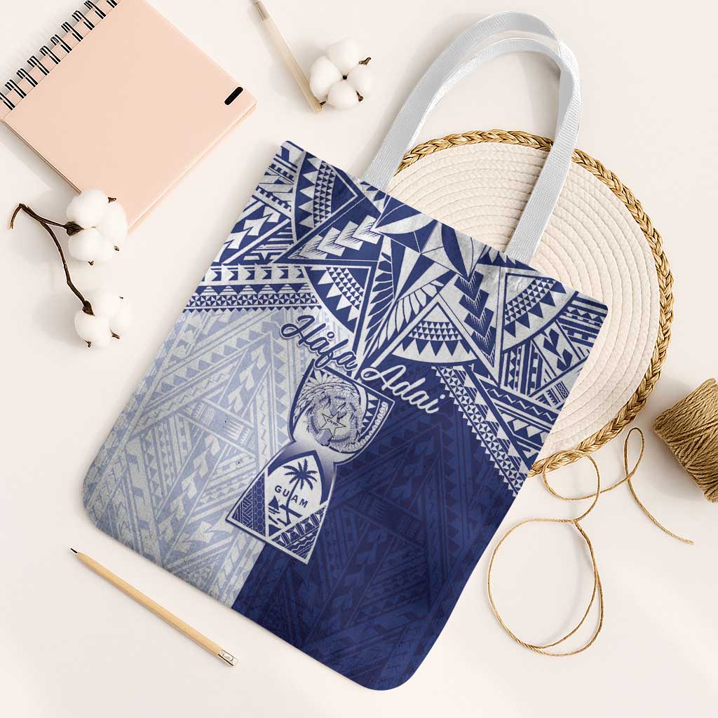 Northern Mariana Islands And Guam Tote Bag Latte Stone With Tribal Pattern