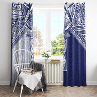 Northern Mariana Islands And Guam Window Curtain Latte Stone With Tribal Pattern