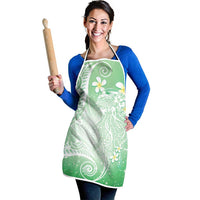 Polynesian Jellyfish Apron With Plumeria Green LT05 - Polynesian Pride