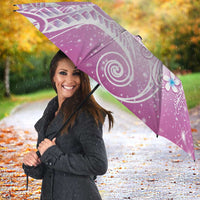Polynesian Jellyfish Umbrella With Plumeria Pink