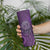 New Zealand Dream Catcher Skinny Tumbler Maori Koru Pattern Purple Version