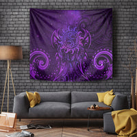 New Zealand Dream Catcher Tapestry Maori Koru Pattern Purple Version
