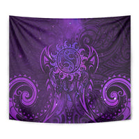 New Zealand Dream Catcher Tapestry Maori Koru Pattern Purple Version