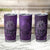 New Zealand Dream Catcher Tumbler Cup Maori Koru Pattern Purple Version