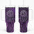 New Zealand Dream Catcher Tumbler With Handle Maori Koru Pattern Purple Version