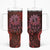 New Zealand Dream Catcher Tumbler With Handle Maori Koru Pattern Red Version