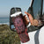 New Zealand Dream Catcher Tumbler With Handle Maori Koru Pattern Red Version