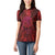 New Zealand Dream Catcher Women Polo Shirt Maori Koru Pattern Red Version