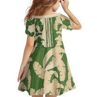 Hawaii Pua Kenikeni Lei Family Matching Tank Maxi Dress and Hawaiian Shirt With Lau Maia Green LT05 - Polynesian Pride