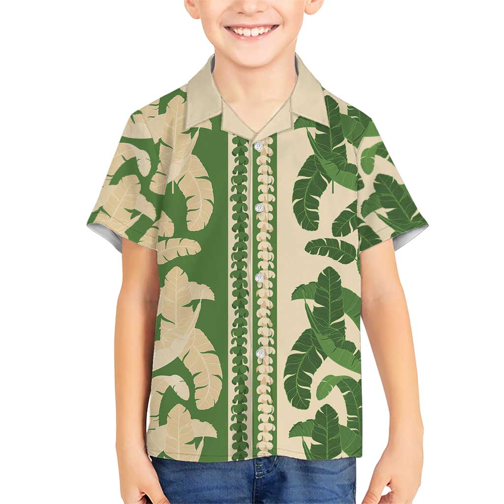 Hawaii Pua Kenikeni Lei Hawaiian Shirt With Lau Maia Green LT05 - Polynesian Pride