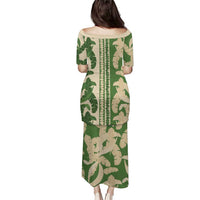 Hawaii Pua Kenikeni Lei Puletasi With Lau Maia Green LT05 - Polynesian Pride