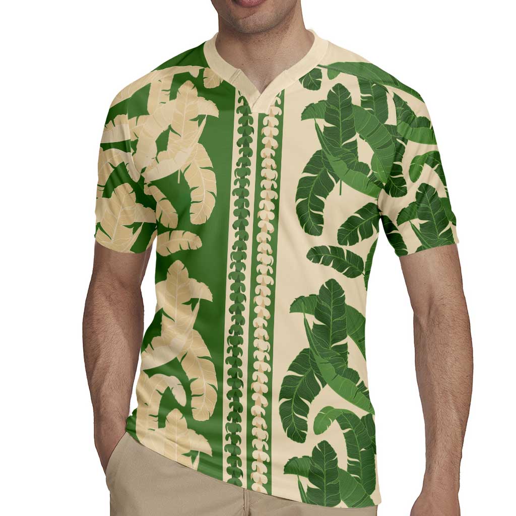 Hawaii Pua Kenikeni Lei Rugby Jersey With Lau Maia Green LT05 - Polynesian Pride