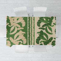 Hawaii Pua Kenikeni Lei Tablecloth With Lau Maia Green LT05 Green - Polynesian Pride