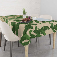 Hawaii Pua Kenikeni Lei Tablecloth With Lau Maia Green LT05 - Polynesian Pride