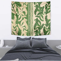 Hawaii Pua Kenikeni Lei Tapestry With Lau Maia Green LT05 - Polynesian Pride