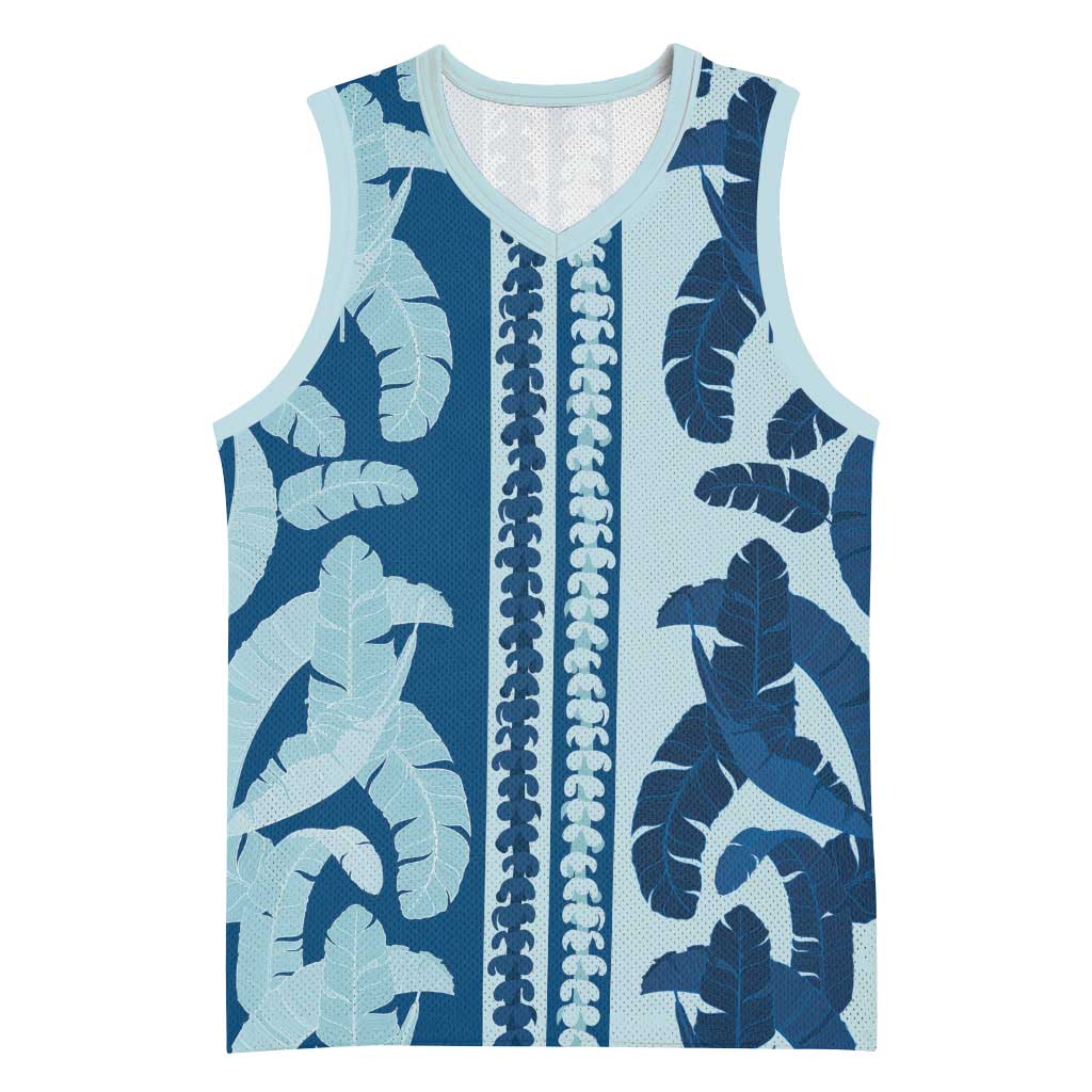 Hawaii Pua Kenikeni Lei Basketball Jersey With Lau Maia Royal Blue LT05 Unisex Blue - Polynesian Pride