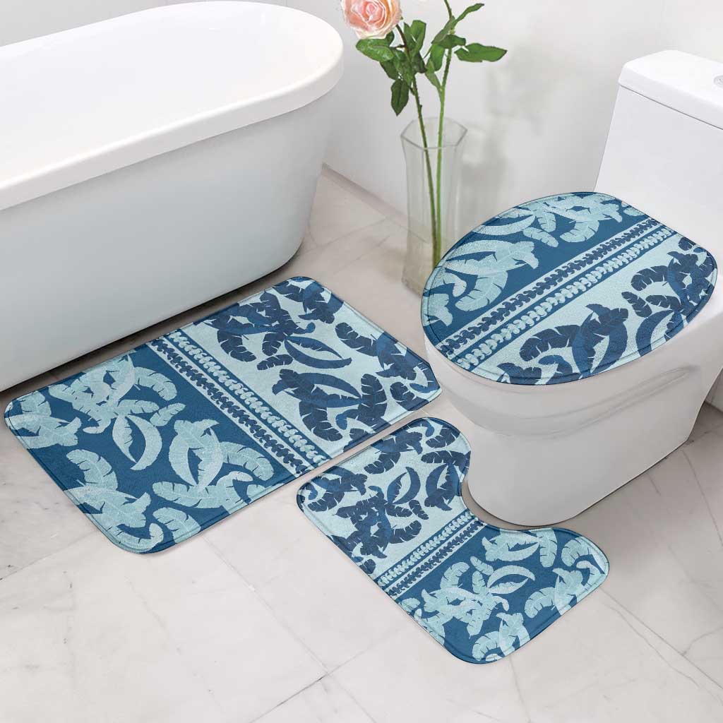 Hawaii Pua Kenikeni Lei Bathroom Set With Lau Maia Royal Blue
