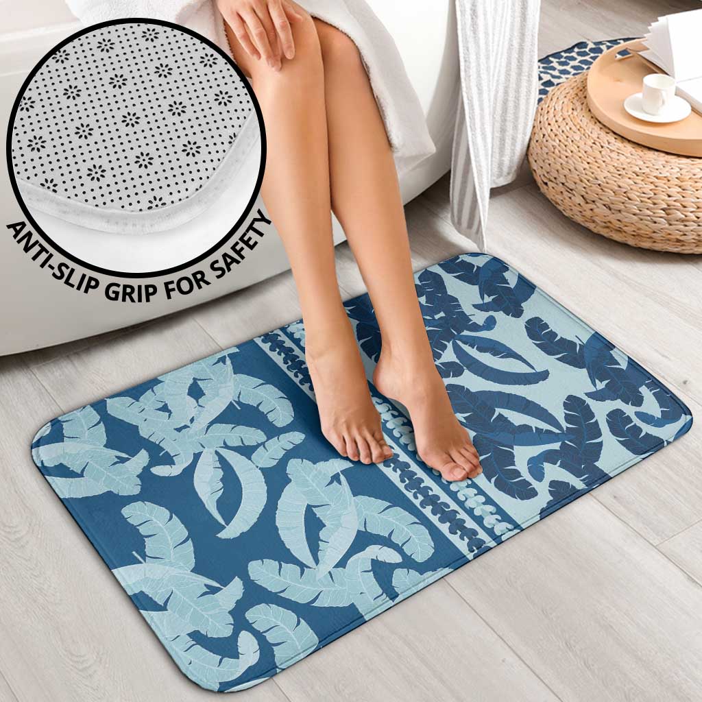 Hawaii Pua Kenikeni Lei Bathroom Set With Lau Maia Royal Blue