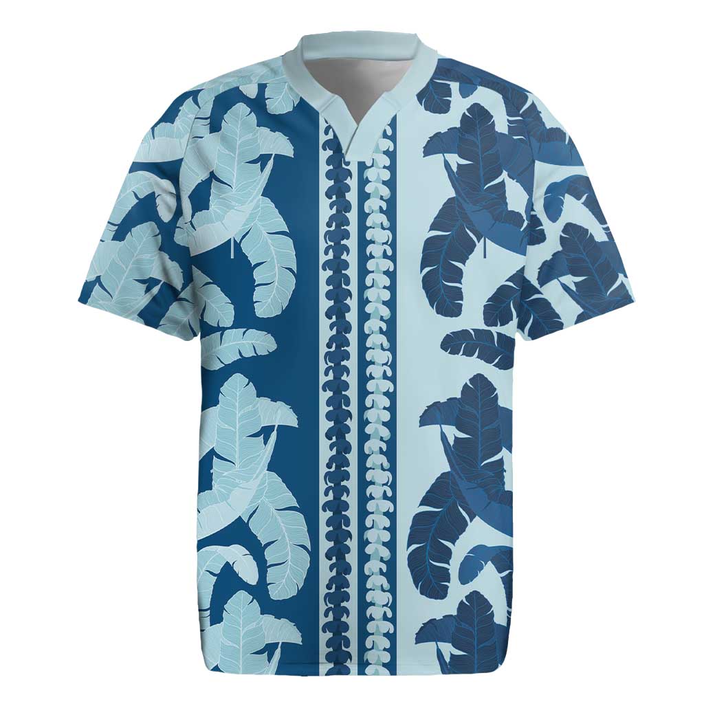Hawaii Pua Kenikeni Lei Rugby Jersey With Lau Maia Royal Blue