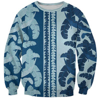 Hawaii Pua Kenikeni Lei Sweatshirt With Lau Maia Royal Blue LT05 Unisex Blue - Polynesian Pride
