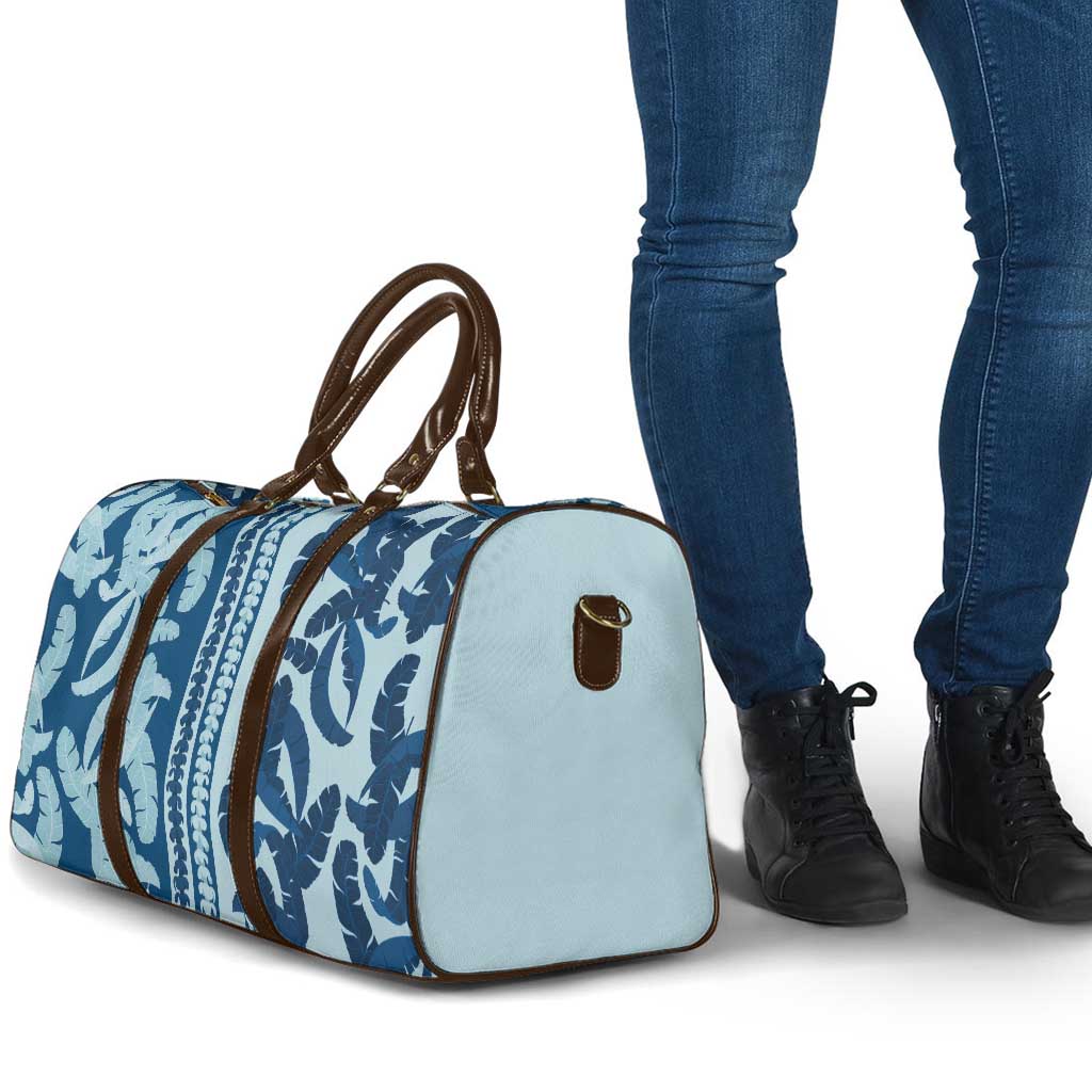 Hawaii Pua Kenikeni Lei Travel Bag With Lau Maia Royal Blue