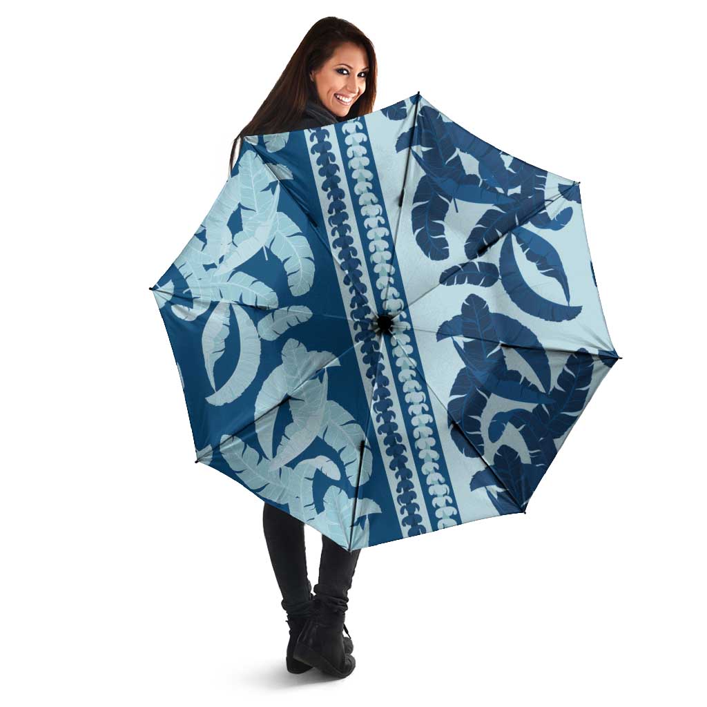 Hawaii Pua Kenikeni Lei Umbrella With Lau Maia Royal Blue