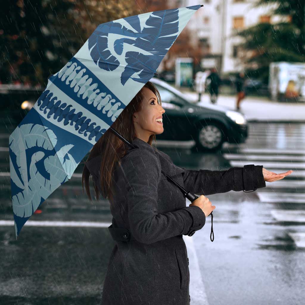 Hawaii Pua Kenikeni Lei Umbrella With Lau Maia Royal Blue