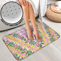 Hawaii Pikake Lokelani Plumeria Lei Bathroom Set Pink Palaka Motifs