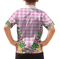 Hawaii Pikake Lokelani Plumeria Lei Hawaiian Shirt Pink Palaka Motifs LT05 - Polynesian Pride
