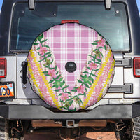Hawaii Pikake Lokelani Plumeria Lei Spare Tire Cover Pink Palaka Motifs LT05 Pink - Polynesian Pride