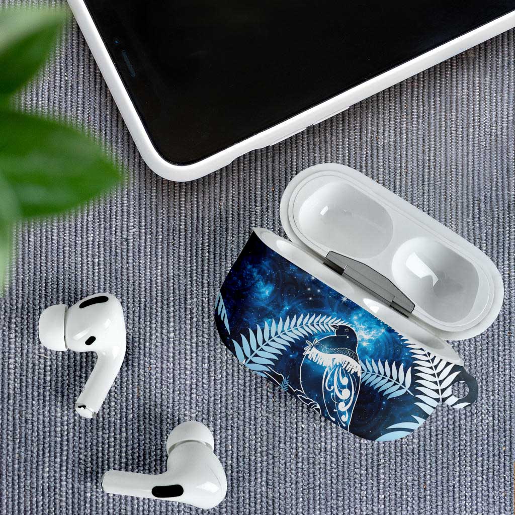 New Zealand Matariki AirPods Case Pigeon Kereru Maori Fern Art