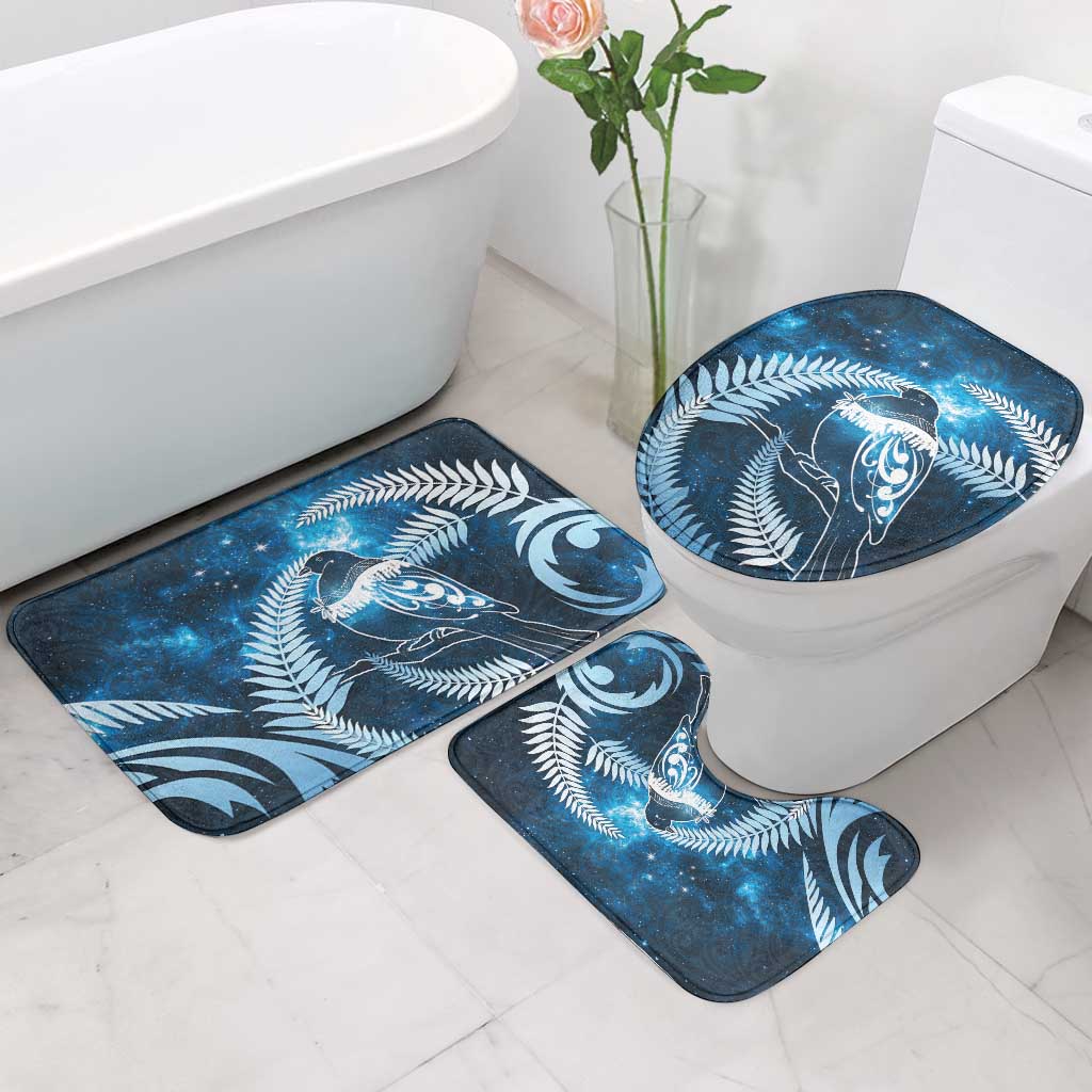 New Zealand Matariki Bathroom Set Pigeon Kereru Maori Fern Art LT05 - Polynesian Pride