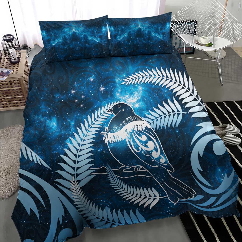 New Zealand Matariki Bedding Set Pigeon Kereru Maori Fern Art LT05 - Polynesian Pride