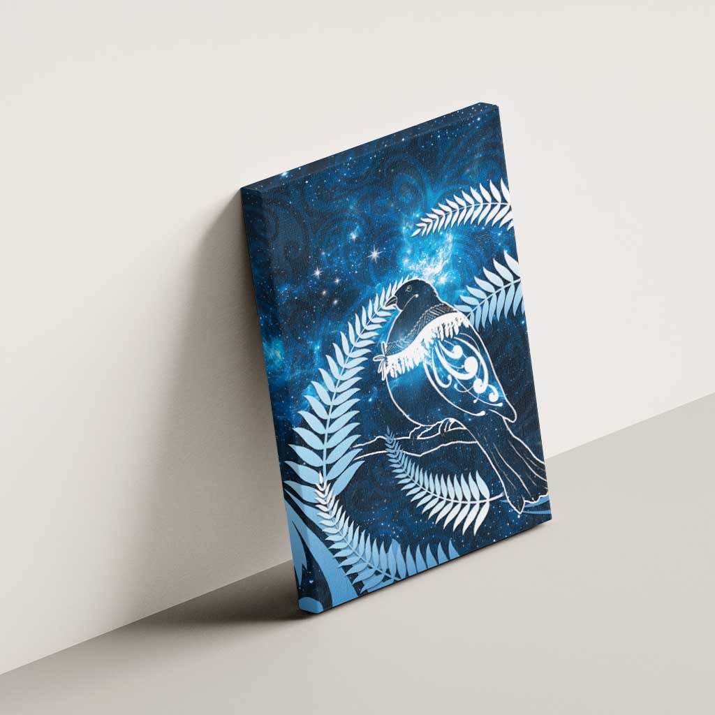 New Zealand Matariki Canvas Wall Art Pigeon Kereru Maori Fern Art LT05 - Polynesian Pride