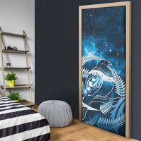 New Zealand Matariki Door Cover Pigeon Kereru Maori Fern Art LT05 - Polynesian Pride