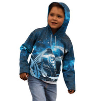 New Zealand Matariki Kid Hoodie Pigeon Kereru Maori Fern Art LT05 - Polynesian Pride