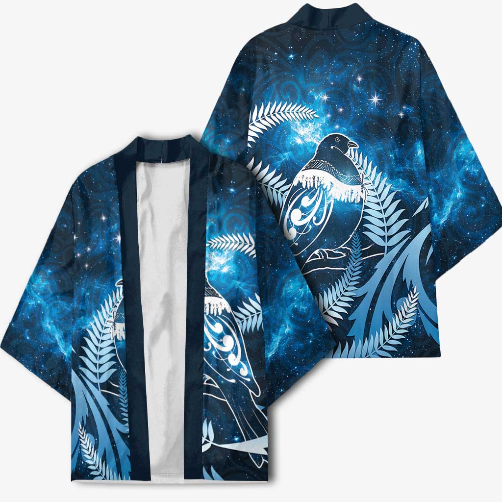 New Zealand Matariki Kimono Pigeon Kereru Maori Fern Art LT05 - Polynesian Pride