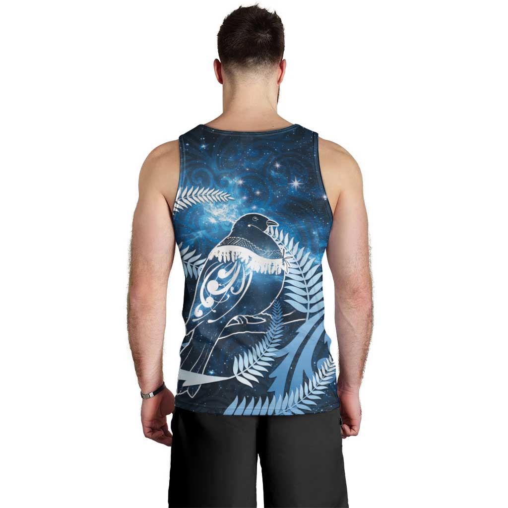 New Zealand Matariki Men Tank Top Pigeon Kereru Maori Fern Art