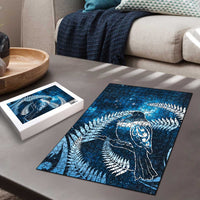 New Zealand Matariki Puzzle Pigeon Kereru Maori Fern Art LT05 - Polynesian Pride