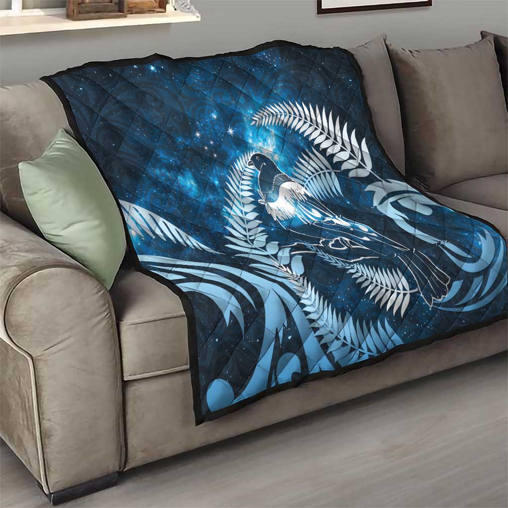 New Zealand Matariki Quilt Pigeon Kereru Maori Fern Art LT05 - Polynesian Pride