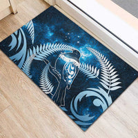 New Zealand Matariki Rubber Doormat Pigeon Kereru Maori Fern Art LT05 - Polynesian Pride