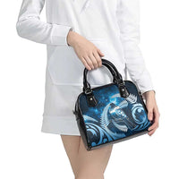 New Zealand Matariki Shoulder Handbag Pigeon Kereru Maori Fern Art LT05 - Polynesian Pride