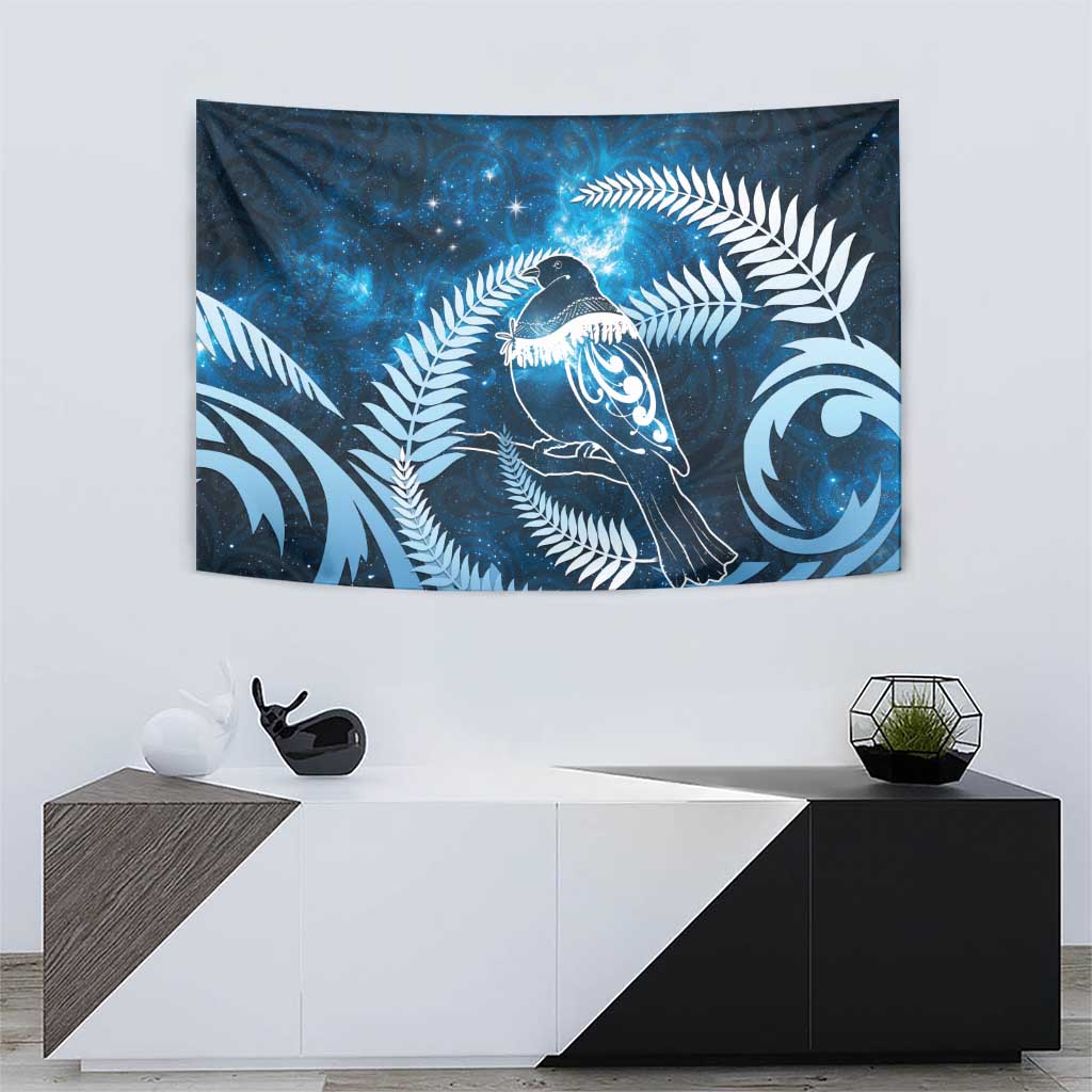 New Zealand Matariki Tapestry Pigeon Kereru Maori Fern Art LT05 - Polynesian Pride