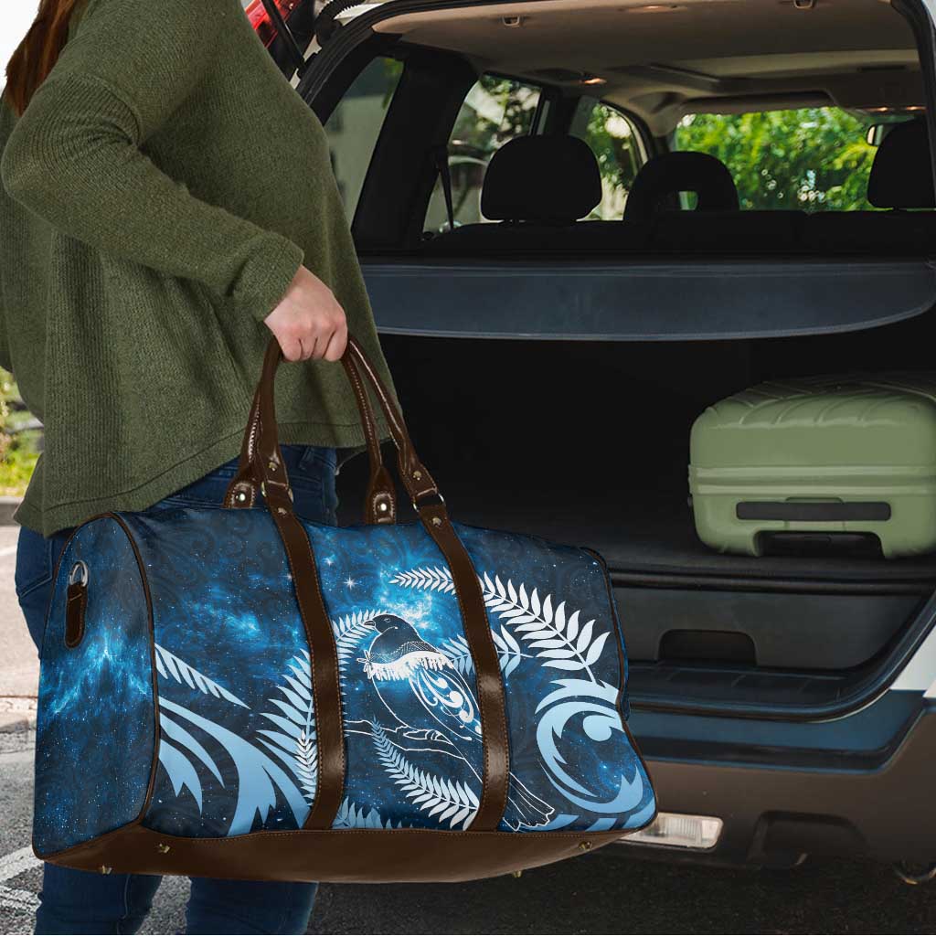 New Zealand Matariki Travel Bag Pigeon Kereru Maori Fern Art