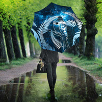 New Zealand Matariki Umbrella Pigeon Kereru Maori Fern Art LT05 - Polynesian Pride