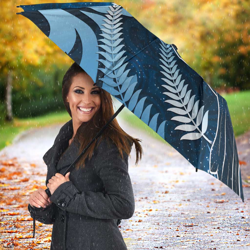 New Zealand Matariki Umbrella Pigeon Kereru Maori Fern Art LT05 - Polynesian Pride